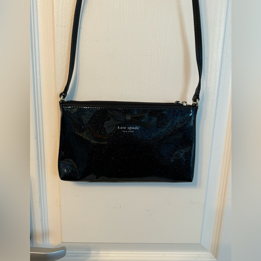 Kate Spade blue sparkle purse